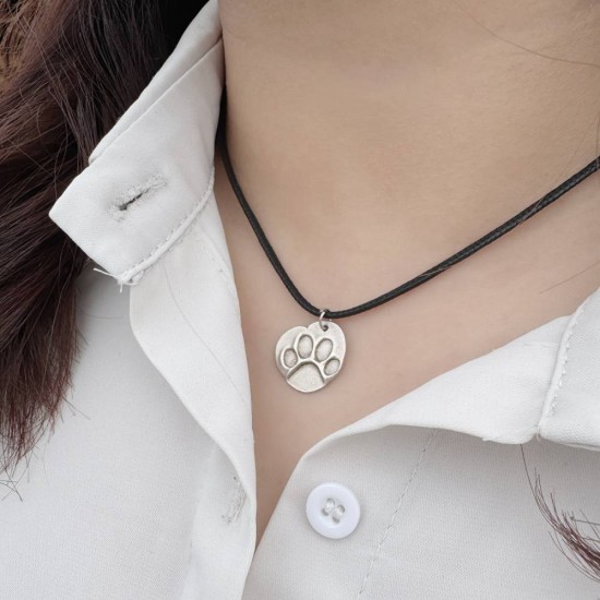 銀黏土課程  純銀項鍊 指紋項鍊 圖騰項鍊 寵物鼻紋項鍊