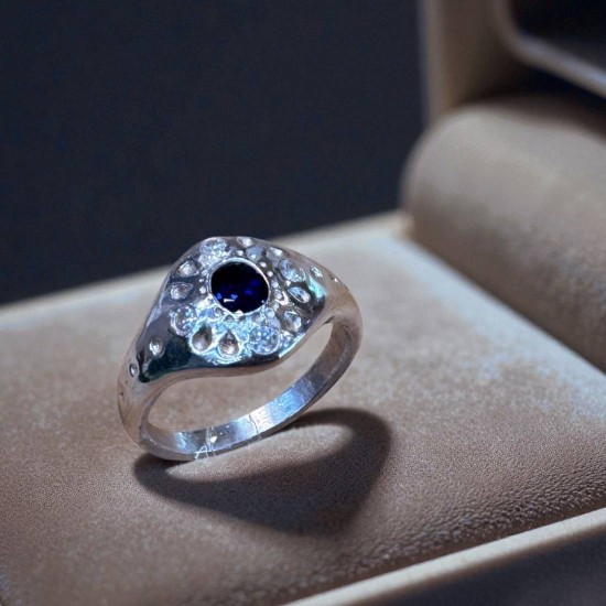 銀黏土課程 銀黏土寶石戒指 純銀戒指 銀黏土戒指 手作戒指 自由創作