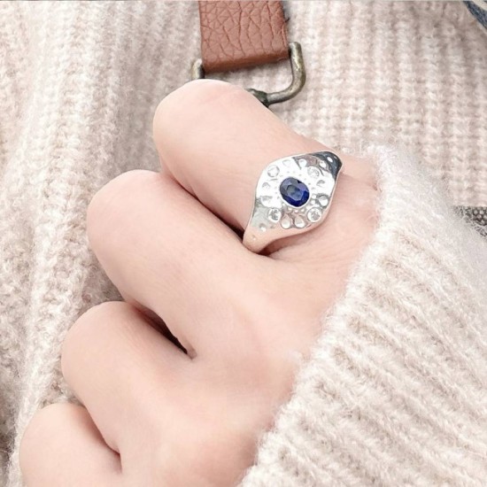 銀黏土課程 銀黏土寶石戒指 純銀戒指 銀黏土戒指 手作戒指 自由創作