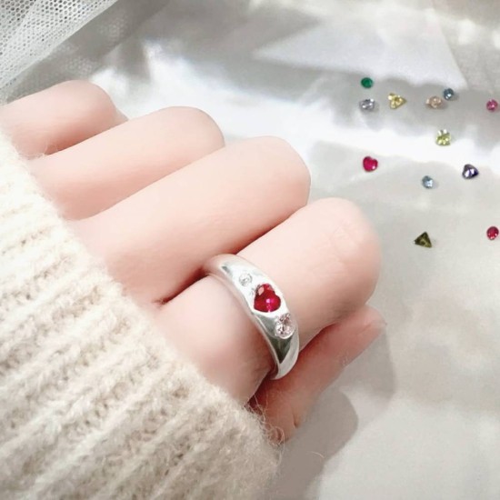 銀黏土課程 銀黏土寶石戒指 純銀戒指 銀黏土戒指 手作戒指 自由創作