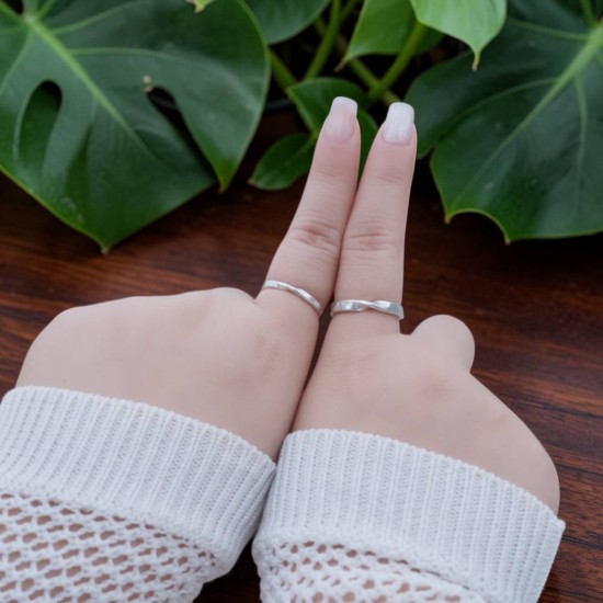 金工課程 手作戒指 純銀戒指 莫比烏斯 情侶對戒