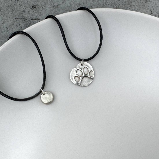 銀黏土課程  純銀項鍊 指紋項鍊 圖騰項鍊 寵物鼻紋項鍊