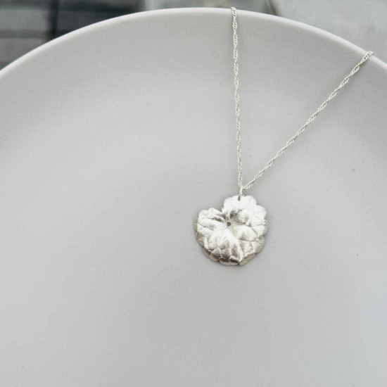 銀黏土課程 純銀項鍊 樹葉項鍊