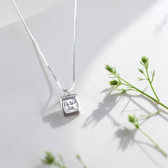 銀黏土課程 寶石項鍊 純銀項鍊 鑽石項鍊