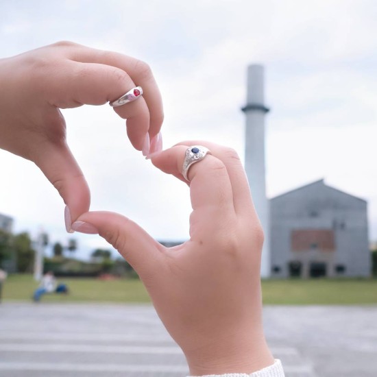 銀黏土課程 銀黏土寶石戒指 純銀戒指 銀黏土戒指 手作戒指 自由創作