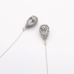 銀黏土 DIY - 純銀耳環 - 愛心