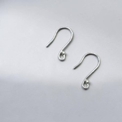 純銀配件 圓珠耳勾