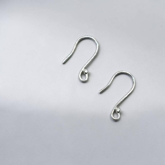 純銀配件 圓珠耳勾