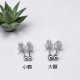 純銀耳環 耳針 耳釘 圓球 (大)