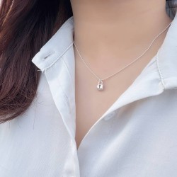 純銀項鍊 鎖頭