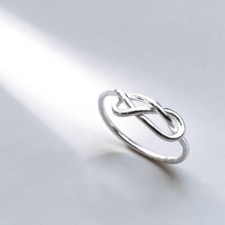 純銀戒指 尾戒 無限