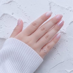 純銀戒指 尾戒 愛心
