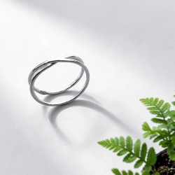 純銀戒指 尾戒 雙圈