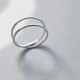 純銀戒指 手作戒指 尾戒 雙圈