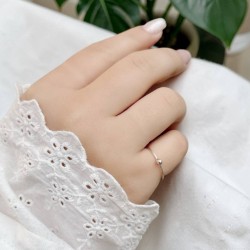 純銀戒指 尾戒 單珠