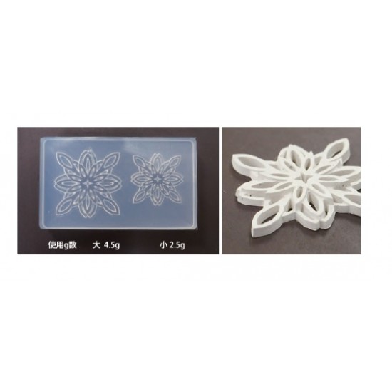 純銀黏土工具 冰圖案矽膠模型