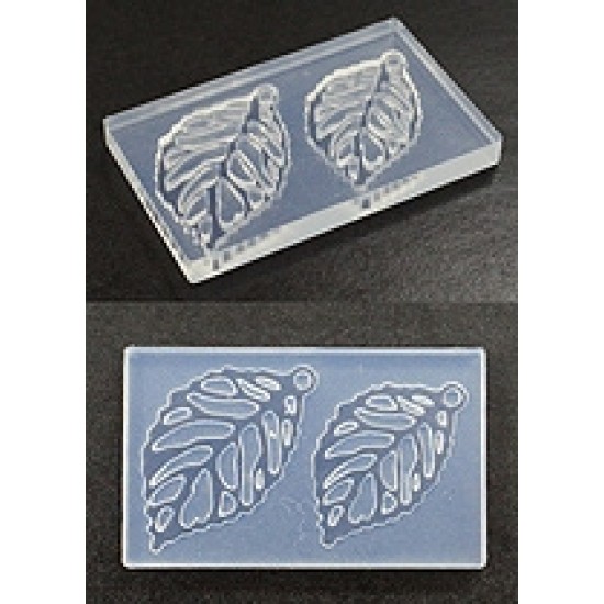 純銀黏土工具 樹葉圖案矽膠模型