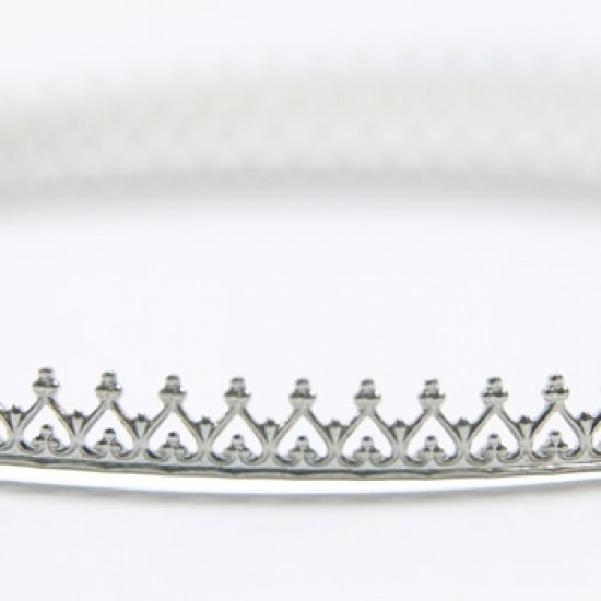 純銀蕾絲緞帶 古典緞帶 10cm × 4.5mm